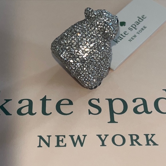 ♠️kate spade Polar Bear Arctic Friends Ring, Silver NWT